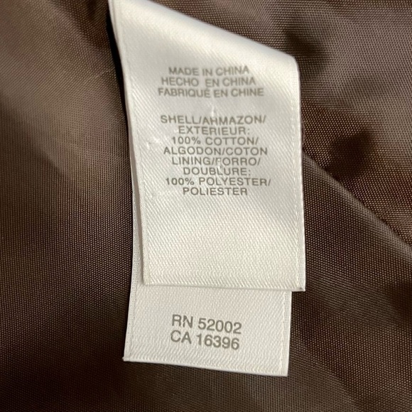 Liz Claiborne Leopard Trench Coat Size 10 - Picture 9 of 9